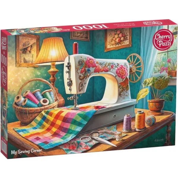 Cherry Pazzi - My Sewing Corner 1000 Piece Puzzle - Image 2