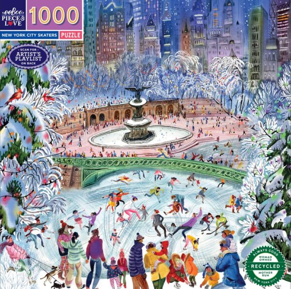 eeBoo - New York City Skaters 1000 Piece Puzzle