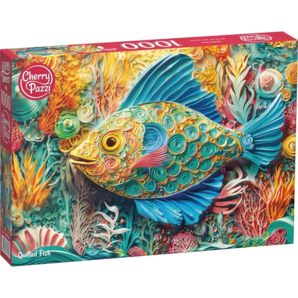 Cherry Pazzi - Quilled Fish 1000 Piece Puzzle - Image 2