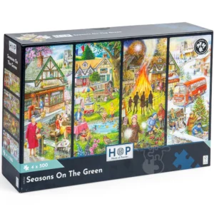 House of Puzzles - Seasons on the Green 4 x 500 Piece Puzzle Set