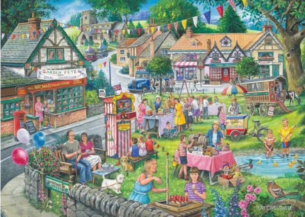 House of Puzzles - Seasons on the Green 4 x 500 Piece Puzzle Set - Image 2