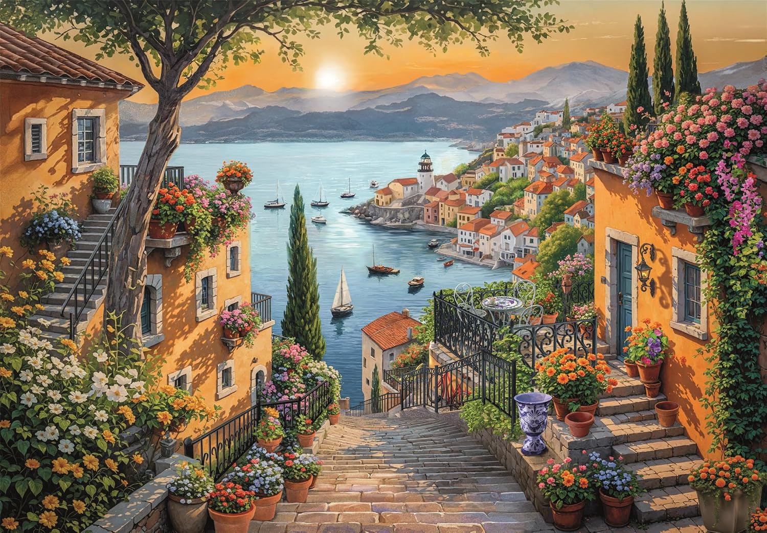 Clementoni - Steps to the Harbour 1500 Piece Puzzle