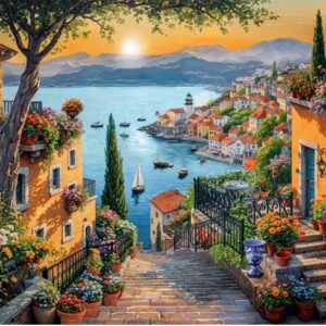 Clementoni - Steps to the Harbour 1500 Piece Puzzle