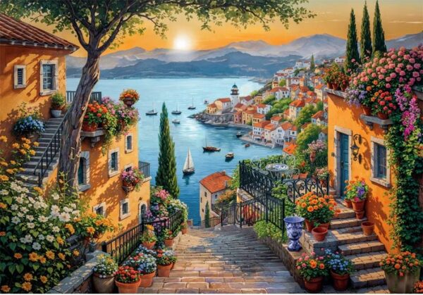 Clementoni - Steps to the Harbour 1500 Piece Puzzle