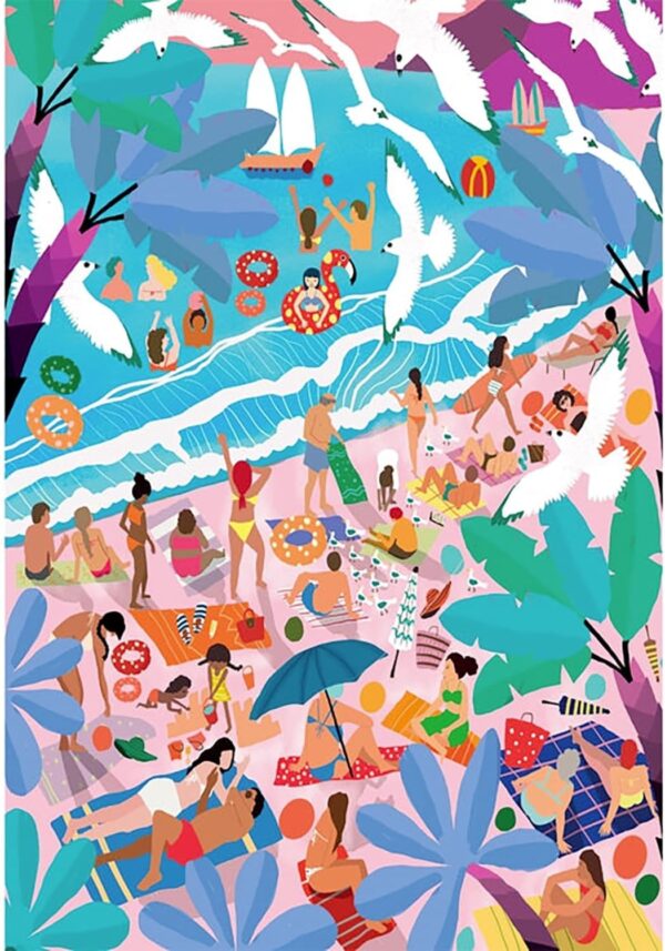 Clementoni - Sunday at the Beach 1000 Piece Puzzle