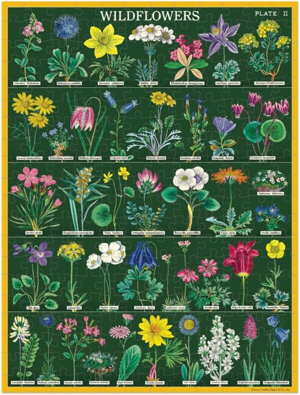 Cavallini & Co - Wildflowers 240 Piece Mini Puzzle - Image 2