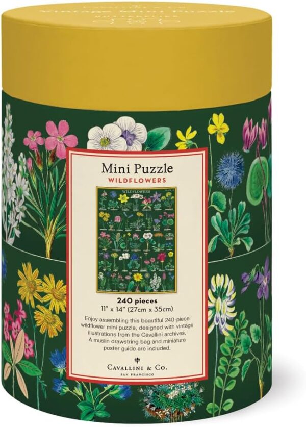 Cavallini & Co - Wildflowers 240 Piece Mini Puzzle - Image 3
