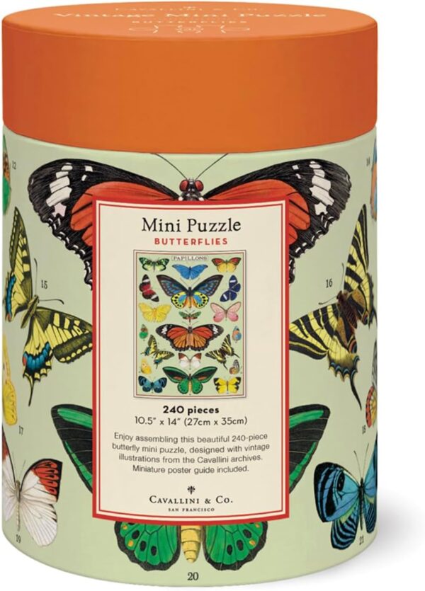 Cavallini & Co - Butterflies 240 Piece Mini Puzzle - Image 3