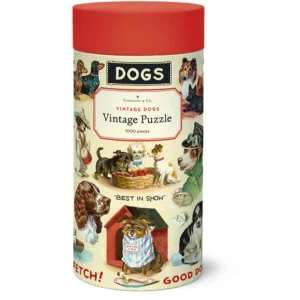 Cavallini & Co - Vintage Dogs 1000 Piece Puzzle