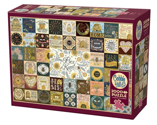 Cobble Hill - Bee Kind 2000 Piece Puzzle - Image 2