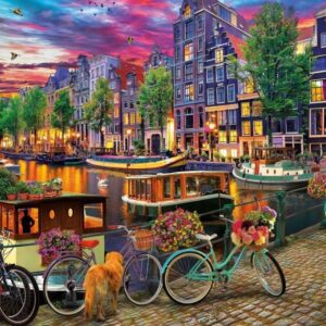Educa - Bicycles in Amsterdam 6000 Piece Puzzle