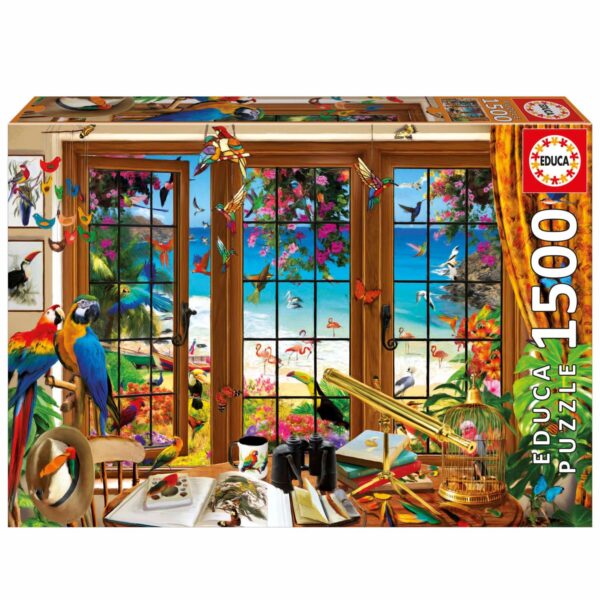 Educa - Bird Watcher's Window 1500 Piece Puzzle - Image 2