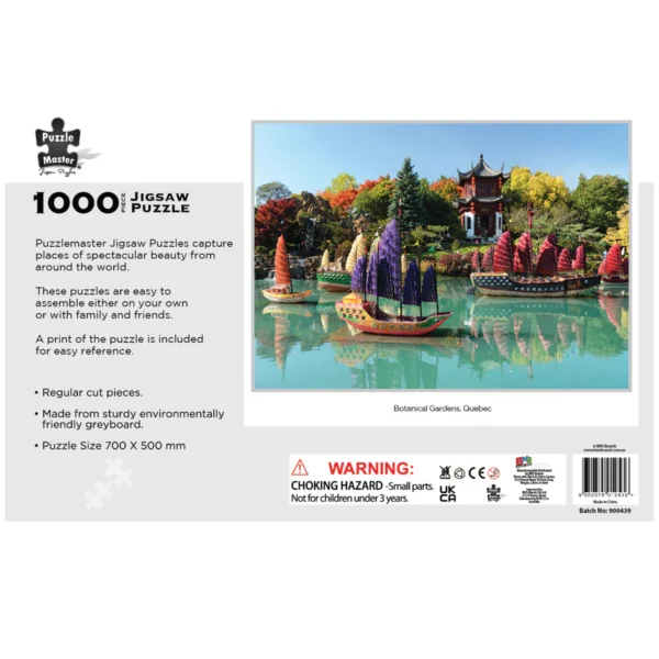 Puzzle Master - Botanical Gardens Quebec 1000 Piece Puzzle - Image 2