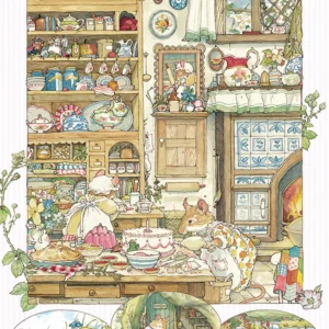 Cobble Hill - Brambly Hedge Picnic Preparations 500 Larger Piece Puzzle