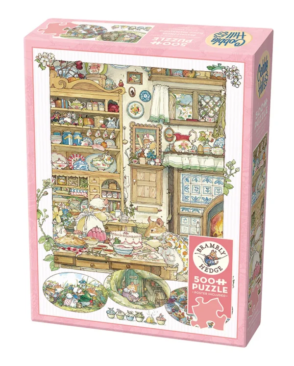 Cobble Hill - Brambly Hedge Picnic Preparations 500 Larger Piece Puzzle - Image 2