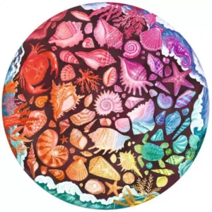 Ravensburger - Circle of Colors Seashells 500 Piece Round Puzzle