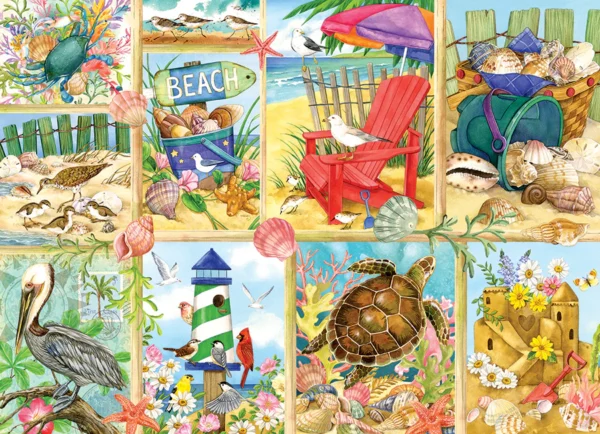 Cobble Hill - Day at the Beach 500 Larger Piece Puzzle