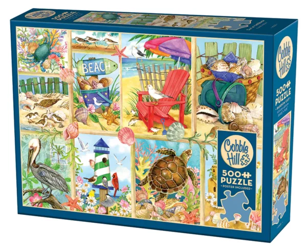 Cobble Hill - Day at the Beach 500 Larger Piece Puzzle - Image 2