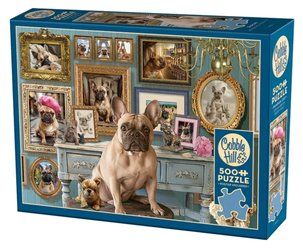 Cobble Hill - Frenchie 500 Larger Piece Puzzle - Image 2