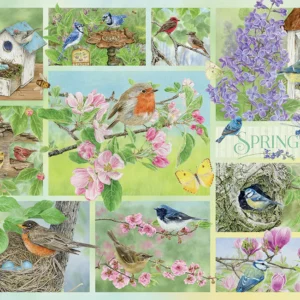 Cobble Hill - Garden Birds in Spring 500 Larger Piece Puzzle