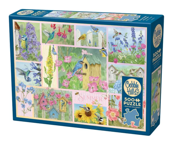 Cobble Hill - Garden Birds in Summer 500 Larger Piece Puzzle - Image 2