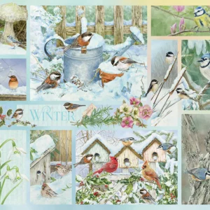 Cobble Hill - Garden Birds in Winter 500 Larger Piece Puzzle
