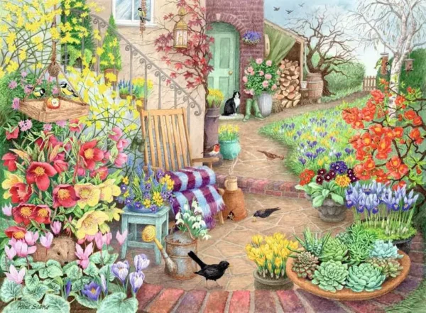 Ravensburger - Happy Days No 4, Glorious Gardens 4 x 500 Piece Puzzles - Image 5