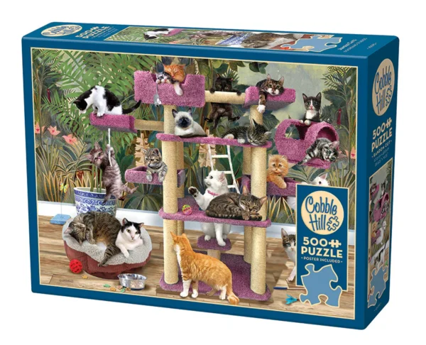 Cobble Hill - Jungle Cats 500 Larger Piece Puzzle - Image 2