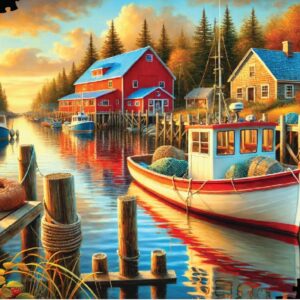 Puzzle Master - Life on a Canal 1000 Piece Puzzle