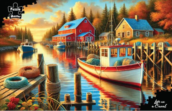 Puzzle Master - Life on a Canal 1000 Piece Puzzle