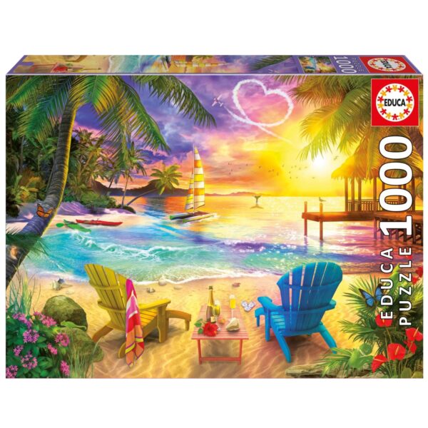 Educa - Love Beach 1000 Piece Puzzle - Image 2