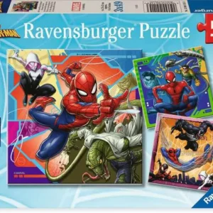 Ravensburger - Marvel Spider-Man, It's Web-Slinging Time 3 x 49 Piece Puzzle