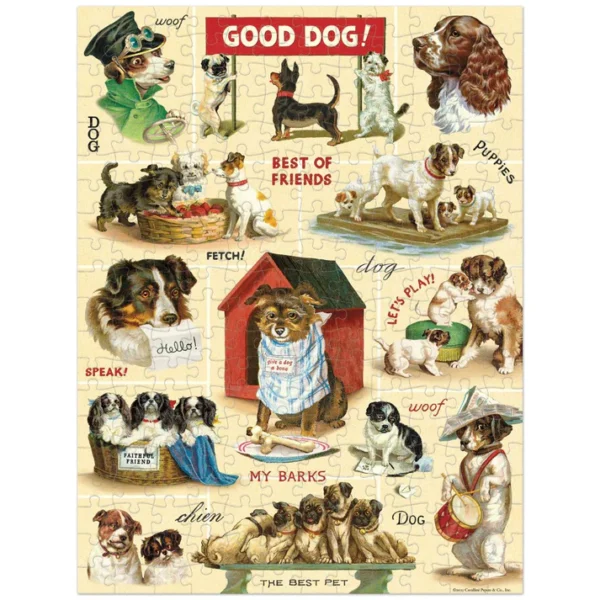 Cavallini & Co - Vintage Dogs 240 Piece Mini Puzzle - Image 3
