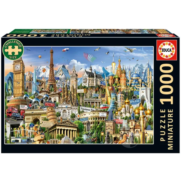 Educa - Miniature Symbols of Europe 1000 Piece Puzzle - Image 2