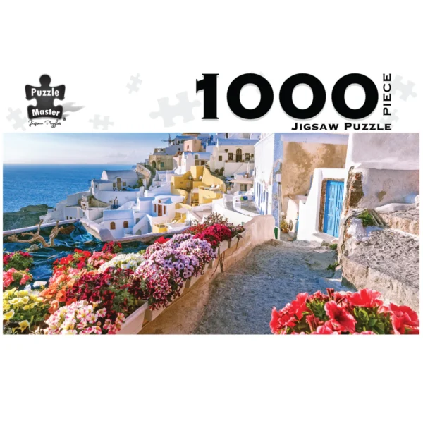 Puzzle Master - Oia Village Santorini 1000 Piece Puzzle - Image 2