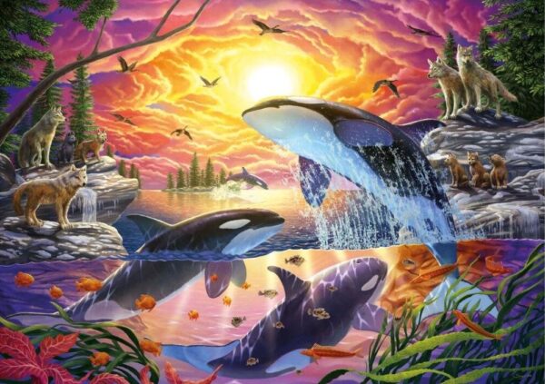 Educa - Orcas and Wolves 4000 Piece Puzzle