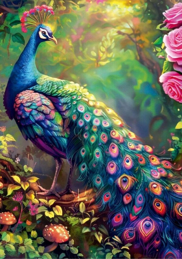 Educa - Peacock Garden 1000 Piece Puzzle