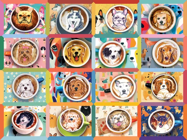 Cobble Hill - Puppy Lattes 275 XL Piece Puzzle