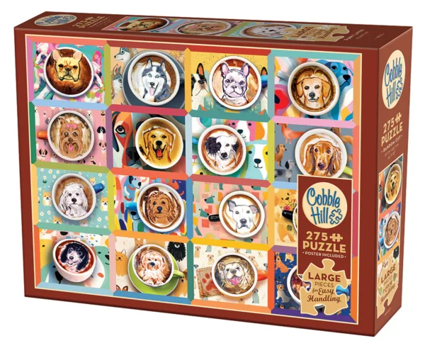 Cobble Hill - Puppy Lattes 275 XL Piece Puzzle - Image 2