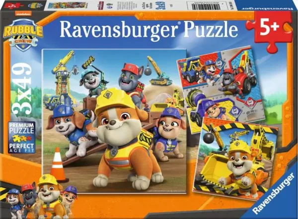Ravensburger - Rubble & Crew Work Vehicles 3 x 49 Piece Puzzle