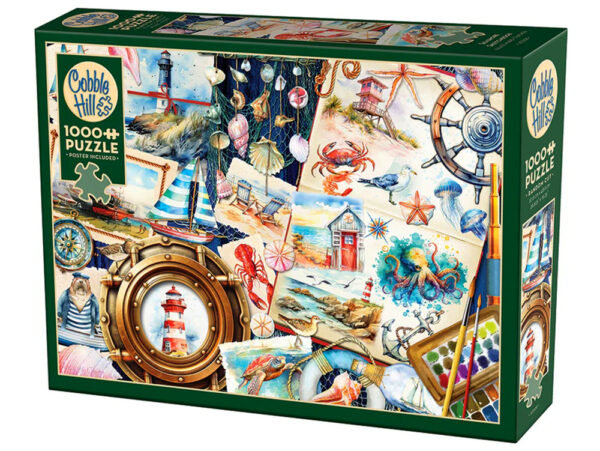 Cobble Hill - Seashore Sketchbook 1000 Piece Puzzle - Image 2