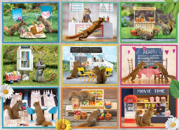 Cobble Hill - Squirrels Around Town 1000 Piece Puzzle