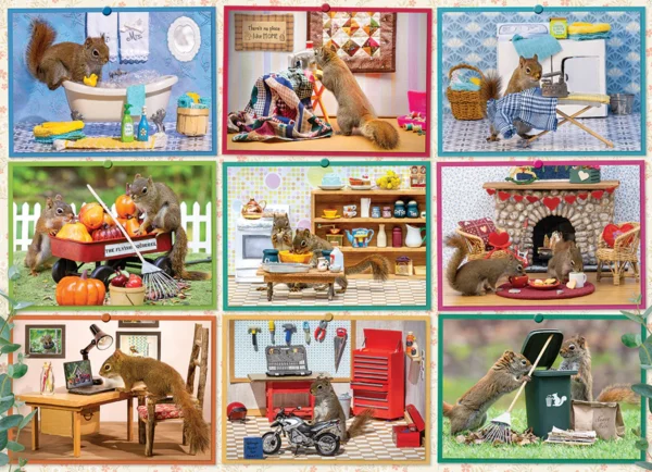 Cobble Hill - Squirrels at Home 1000 Piece Puzzle