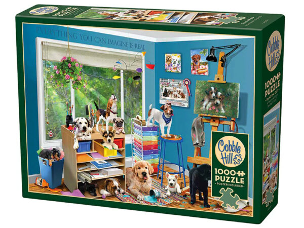Cobble Hill - Studio Pups 1000 Piece Puzzle - Image 2