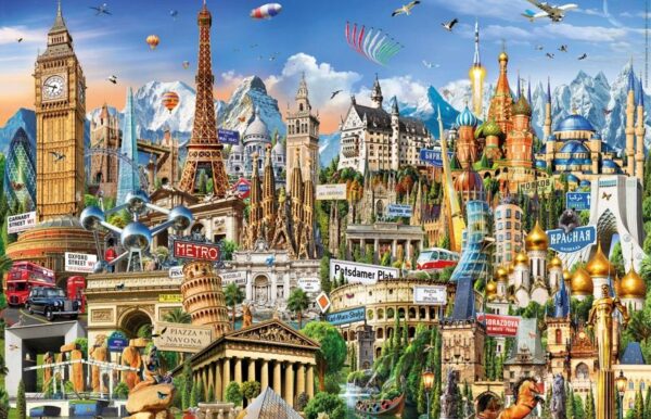 Educa - Miniature Symbols of Europe 1000 Piece Puzzle