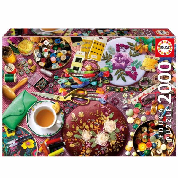 Educa - The Sewing Table 2000 Piece Puzzle - Image 2