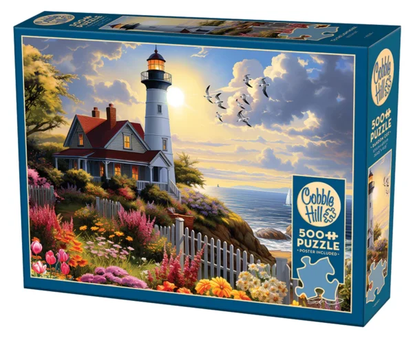 Cobble Hill - To the Lighthouse 500 Larger Piece Puzzle - Image 2