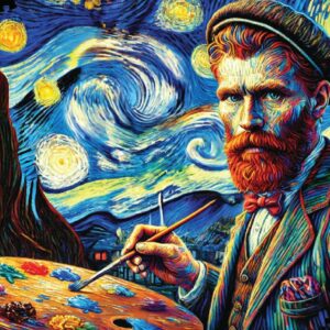 Puzzle Master - Van Gogh Selfie 1000 Piece Puzzle