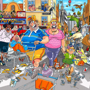 Holdson - Wasgij Original 46 - Middle Aisle Madness 1000 Piece Puzzle