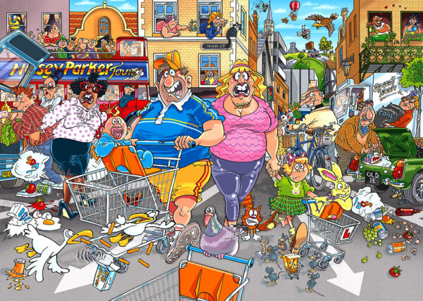 Holdson - Wasgij Original 46 - Middle Aisle Madness 1000 Piece Puzzle